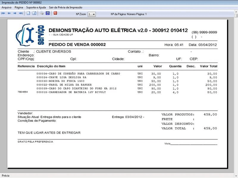 sistema auto eletrica