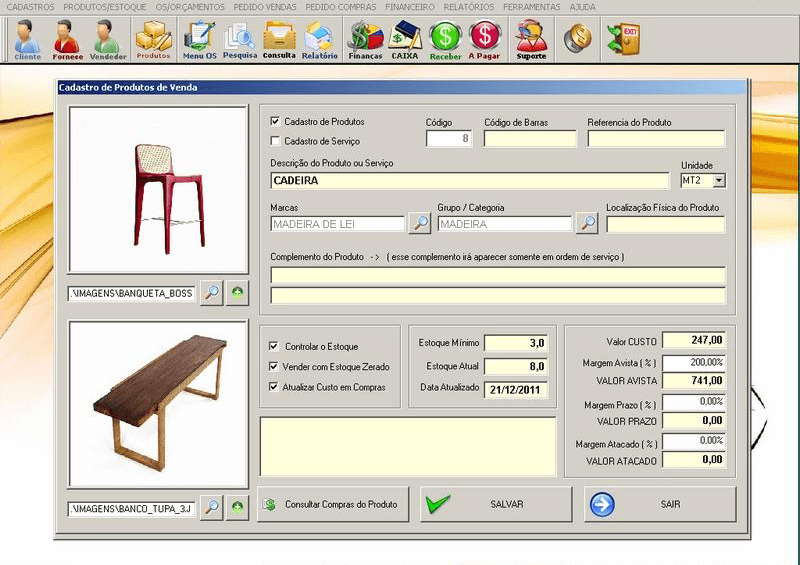 software marcenaria vendas financeiro